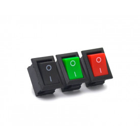 Chave Gangorra / Tecla com 2 Terminais 6A/250Vac e 10A/125Vac - PT/VD/VM - KCD1-101