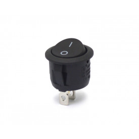 Chave Gangorra / Tecla com 2 Terminais 6A/250Vac Preta - KCD1-106-101