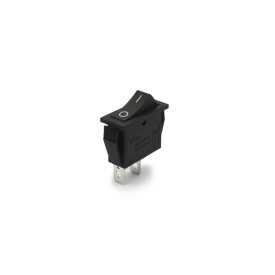 Chave Gangorra / Tecla com 2 terminais Liga/Desliga 20A/125V Preta - KCD3-101