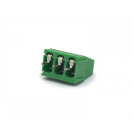 Conector Verde Multipolar KF-128 de 3 Vias - Passo 5,0mm - Jinda