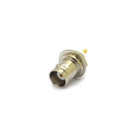 Conector BNC 50 Ohms Fêmea Reto Painel Base Redonda - Comprimento 20mm - LF-1 - Gav 08 - KLC