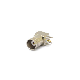 Conector BNC 50 Ohms Fêmea Angular PCI Distância Centro Pinos 5,00mm - LF-30- Gav 24 - KLC