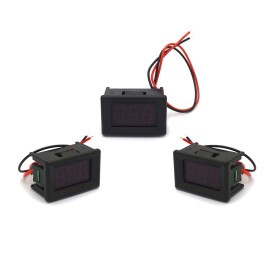 Mini Voltímetro MR-307 110V-220V AC - Azul, Verde e Vermelho