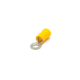 Terminal Olhal Isolado 12-10 AWG M5-3/16'' 2.6 á 6mm² Amarelo - OL6203 - Eletro Service