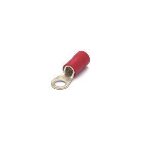 Terminal Olhal Isolado 8 AWG M6-1/4'' 10mm² Vermelho - OL6506 - Eletro Service