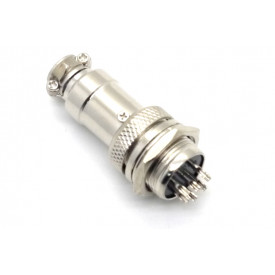 Conector Mike 7 Vias Macho para painel e Fêmea para cabo.  JL33053/JL33054