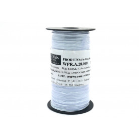 Fio Wire Wrap 28AWG  0.08mm  Branco WPR.A.28.009 Rolo com 300 Metros - Almak