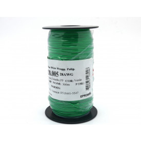 Fio Wire Wrap 28AWG  0.08mm  Verde WPR.A.28.005 Rolo com 300 Metros - Almak