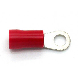 Terminal Olhal Isolado 8 AWG M6-1/4'' 10mm Vermelho - OL6506 - Eletro Service