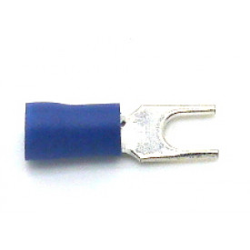 Terminal Forquilha Isolado 16-14 AWG M4-5/32'' 1.1 á 2.5mm Azul - RF2756 - Eletro Service