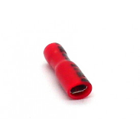 Terminal Faston Fêmea Totalmente Isolado em PVC 22-16 AWG 0.25 á 1mm Vermelho - FE2216-41TI - Eletro Service