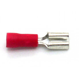 Terminal Faston Fêmea Isolado 22-16 AWG 0.25 a 1.5mm Vermelho - FE2216-51 - Eletro Service