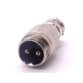 Conector Mike 2 Vias Macho JL33055 - Jiali