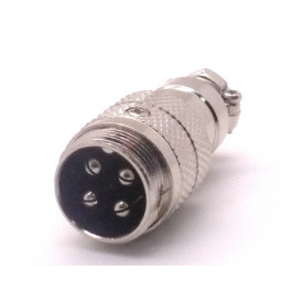 Conector Mike 4 Vias Macho JL33055 - Jiali