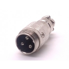 Conector Mike 3 Vias Macho JL33055 - Jiali