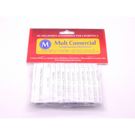 Kit de Capacitores Eletrolíticos - Contém 50 Capacitores 