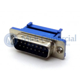 Conector DB15 Macho Para Cabo Flat  - Connfly