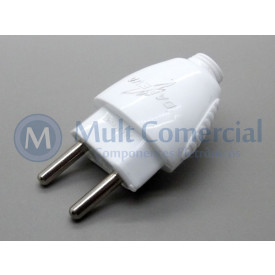 Plug Desmontável 1615 2P 20A 250V Pino com 4.8mm - Daneva 