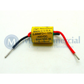 Capacitor de Polipropileno Metalizado 680KPF/400V Axial - Auricap