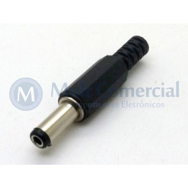 Plug P4 Pino DC 2.5x5.5mm 14mm - JD15-4013B