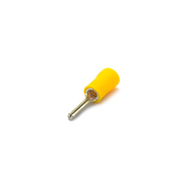 Terminal Tipo Pino Único Isolado 12-10 AWG 2.6 á 6mm² Amarelo - PB6450 - Eletro Service