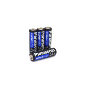 Cartela de Pilha Comum AA Panasonic com 4 unidades