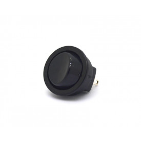 Chave Gangorra / Tecla com Trava Liga/Liga 3A/250Vac e 6A/120Vac Preta - R301-1-1 - Fernik