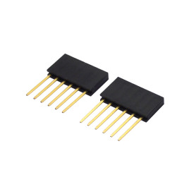 Barra de Pinos 6 Vias Compatível com Arduino PRT-09279 - Pacote com 2 unidades - GC-248