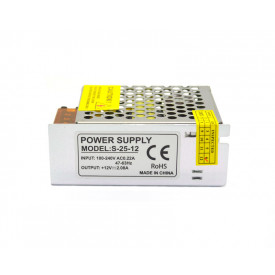 Fonte de Alimentação Chaveada Entrada 100-240V Saída 12V 2.08A - Bivolt - S-25-12