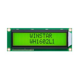 Display LCD 16x02 Big Number Verde com Luz de Fundo (Back Light) WH-1602L1-YYH-JT - Winstar