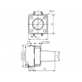 Chave Táctil com 4 Terminais 12x12x12mm 180º - KFC-A06