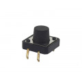 Chave Táctil com 4 Terminais 12x12x8,5mm 180º - KFC-A06