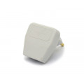 Plug Tomada Desmontável Cinza 90º 2P 10A/250V - Ref.1664 - Daneva