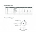 Motor com Redução 24V 66 RPM Cód. Motor 27