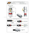 Conector SMA Macho Reto Prensa Cabo RG 174 - 3025 - Gav 28 - KLC