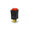 Chave Push-Button Unipolar com Trava Cor Vermelha Quadrada 1A/250V 31.123 M1FT2EE3S - Margirius