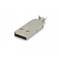 Conector USB A Macho Solda Fio - 3.4.35 