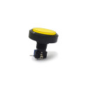 Chave Push-Button Reto sem Trava Utilizada em Arcade Fliperama 60mm - 53-037 - Amarelo