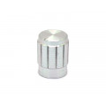 Knob de Alumínio para Potenciômetro de Eixo Estriado - B13x17 - Cromado