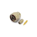 Conector N 50 Ohms Macho Reto Cabo Crimpagem RG/RGC-58 Pino Solto - CM-4CR - Gav 18 - KLC