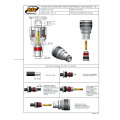 Conector N 50 Ohms Macho Reto Cabo Prensa Cabo RG-58 / RGC-58 Pino Fêmea - CM-68 - Gav 132 - KLC