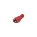 Terminal Faston Fêmea Totalmente Isolado em PVC 22-16 AWG 0.25 a 1mm² Vermelho - FE2216-1TI - Eletro Service
