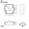 Caixa Com Furo  Para Uma  Botoeira CB-001 - Patola