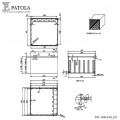 Caixa Plástica   DIN 144X144X140  - Patola