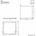 Caixa Plástica   DIN 144X144X140  - Patola