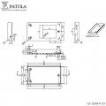 Caixa para Fonte CF-110/8 Sem Furo - Patola