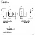 Caixa Plástica Para Controle CR-057 - Patola