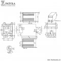 Caixa Plástica DIN 75X55X108 T.I - Patola - Caixa 86