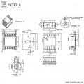 Caixa Plástica DIN 75X55X108 T.I - Patola - Caixa 86