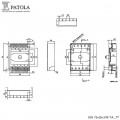 Caixa Plástica DIN 75X55X108 T.I - Patola - Caixa 86